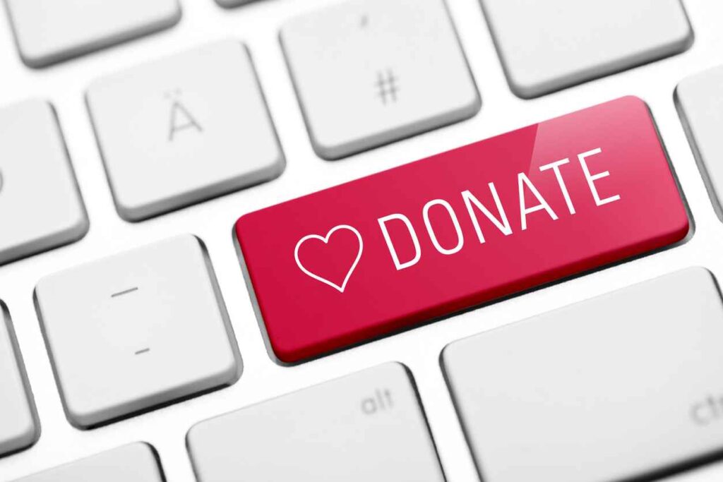 online donate button on keyboard